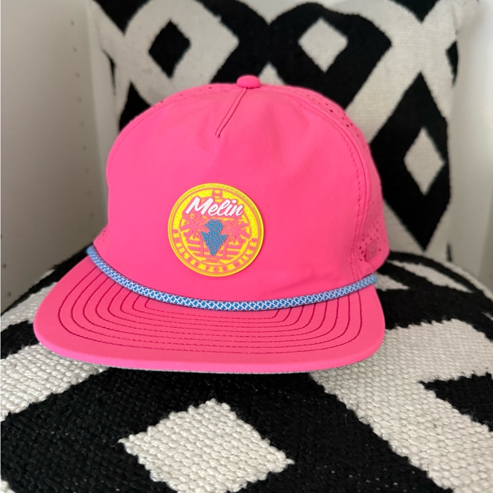 Melin Pink and Gray Snapback Hat